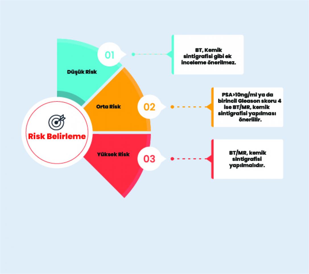 Prostat kanserinin risk gruplarına göre istenecek incelemeler